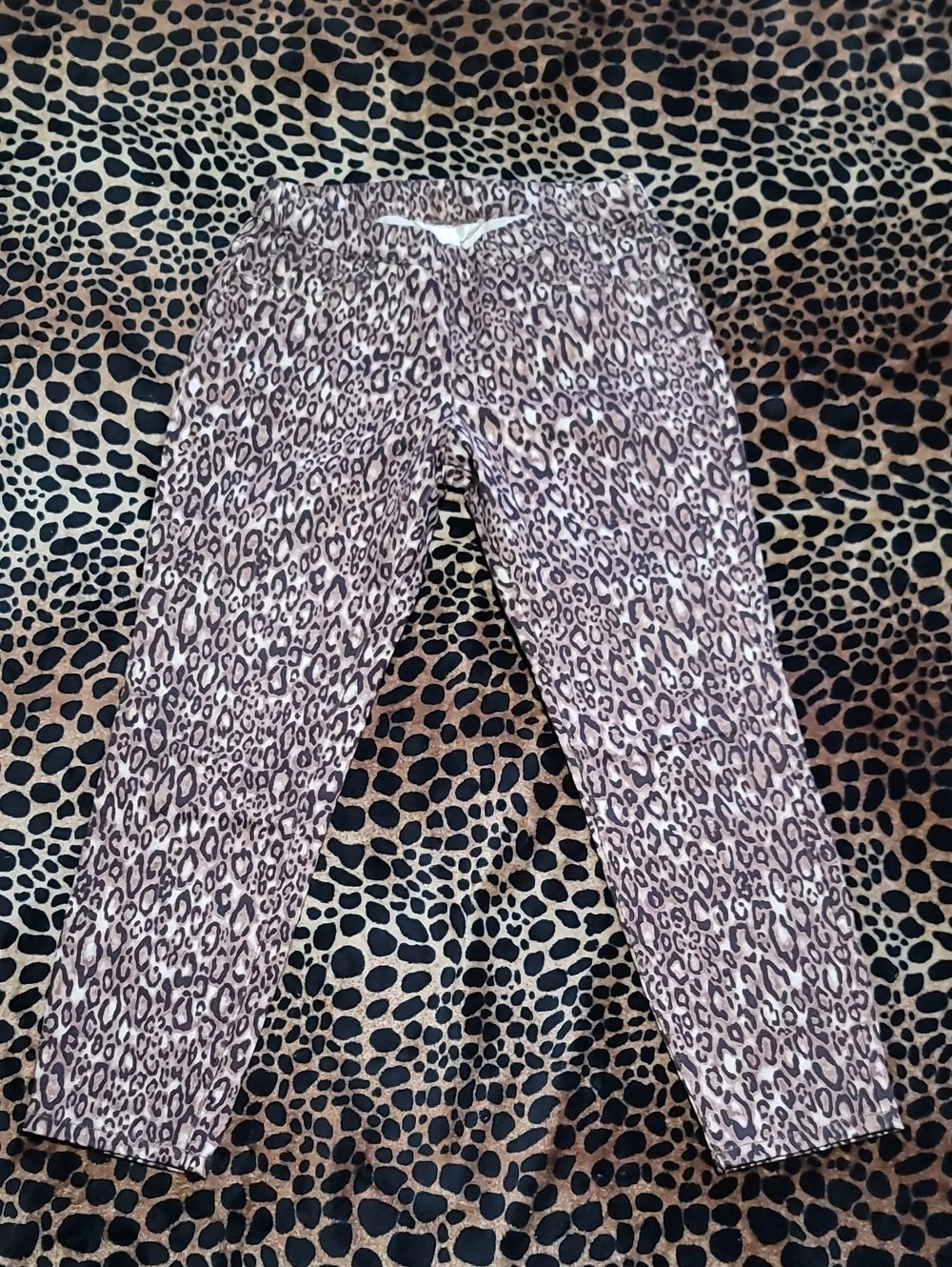 Boston Proper Animal Print Ankle Pants Size Small